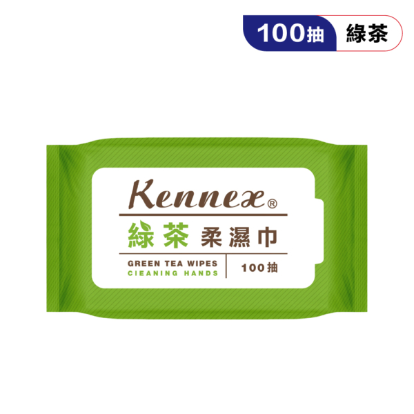 肯尼士100抽綠茶純水濕巾