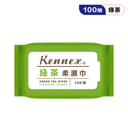 肯尼士100抽綠茶純水濕巾