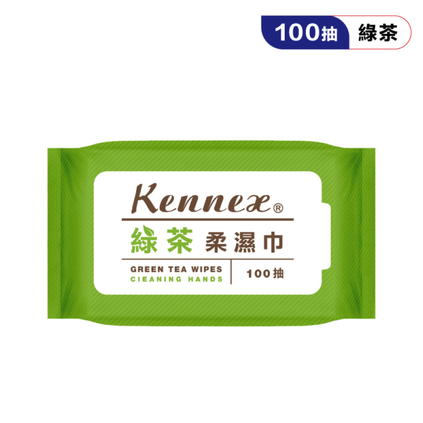 肯尼士100抽綠茶純水濕巾