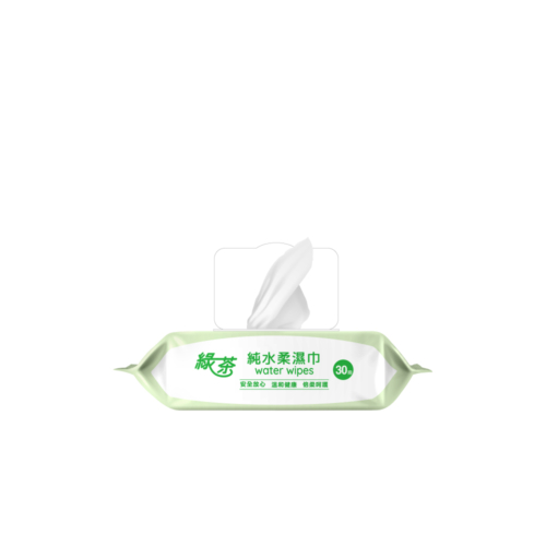綠茶30抽加蓋純水濕巾