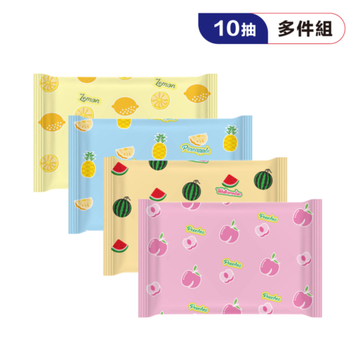 水果10抽濕巾12包組