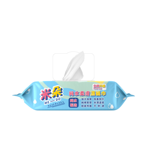 米朵80抽純水濕巾加蓋加大加厚款