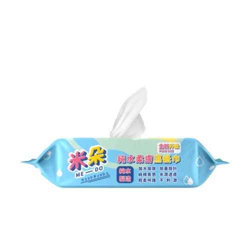 米朵80抽純水濕巾加蓋加大加厚款