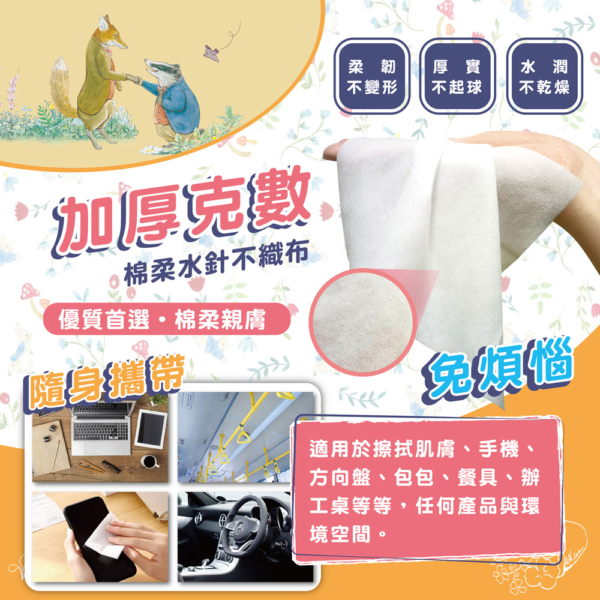 【比得兔】純水柔濕巾 10抽/加厚款